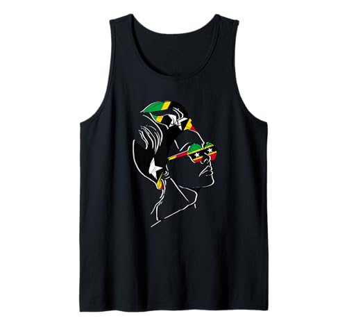 St. Kitts und Nevis Girl Kittitian Roots Nevisian Flag Tank Top St. Kitts und Nevis Girl Kittitian Roots Nevisian Flag Tank Top von Cool Nevisian Roots Saint Kitts and Nevis