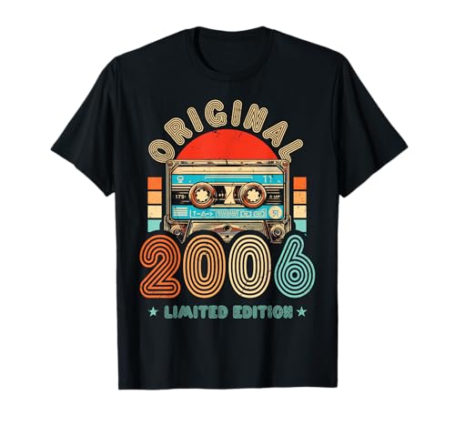 18.Geburtstag Original Junge Mädchen Vintage Jahrgang 2006 T-Shirt von Cool Original Jahrgang Geschenke Geburtstag 2024