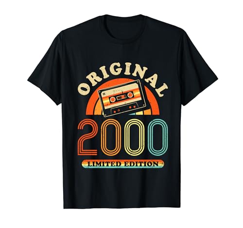 24.Geburtstag Original Männer Frauen Vintage Jahrgang 2000 T-Shirt von Cool Original Jahrgang Geschenke Geburtstag 2024