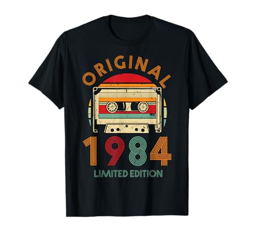 40.Geburtstag Original Männer Frauen Vintage Jahrgang 1984 T-Shirt von Cool Original Jahrgang Geschenke Geburtstag 2024