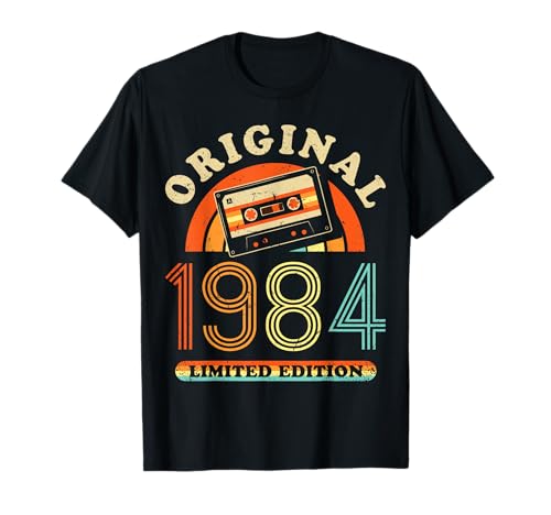 40.Geburtstag Original Männer Frauen Vintage Jahrgang 1984 T-Shirt von Cool Original Jahrgang Geschenke Geburtstag 2024