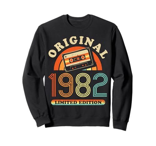 42.Geburtstag Original Männer Frauen Vintage Jahrgang 1982 Sweatshirt von Cool Original Jahrgang Geschenke Geburtstag 2024