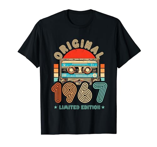 57.Geburtstag Original Männer Frauen Vintage Jahrgang 1967 T-Shirt von Cool Original Jahrgang Geschenke Geburtstag 2024