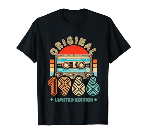 58.Geburtstag Original Männer Frauen Vintage Jahrgang 1966 T-Shirt von Cool Original Jahrgang Geschenke Geburtstag 2024