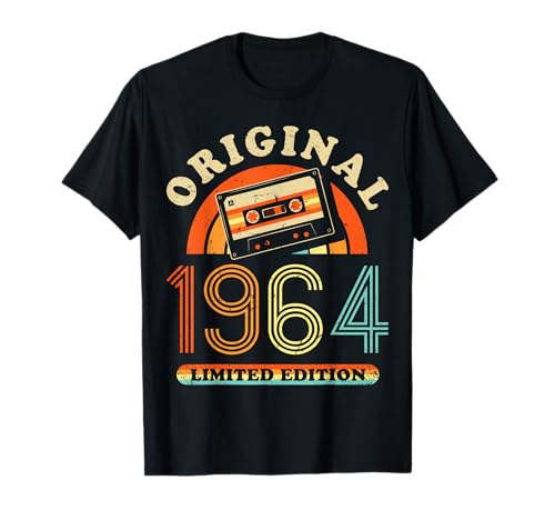 60.Geburtstag Original Männer Frauen Vintage Jahrgang 1964 T-Shirt von Cool Original Jahrgang Geschenke Geburtstag 2024