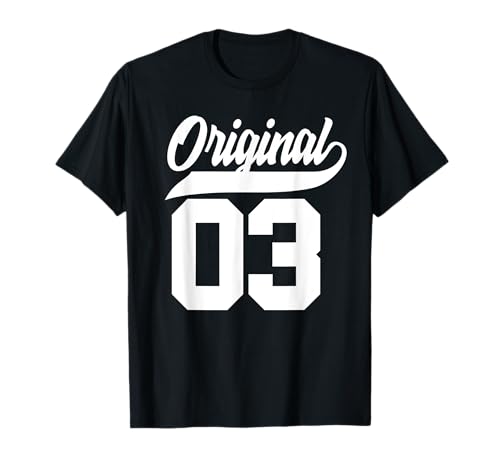 Geschenk zum 22. Geburtstag, Jungen, Mädchen, Original 2003. T-Shirt Geschenk zum 22. Geburtstag, Jungen, Mädchen, Original 2003. T-Shirt von Cool Original Vintage Gift Birthday Designs