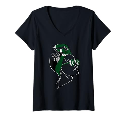 Damen Pakistan Frau Kopftuch Pakistanische Flagge Pakistanische Wurzeln T-Shirt mit V-Ausschnitt Damen Pakistan Frau Kopftuch Pakistanische Flagge Pakistanische Wurzeln T-Shirt mit V-Ausschnitt von Cool Pakistani Roots Pakistan