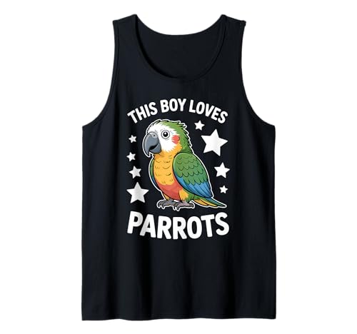 Herren Dieser Junge liebt Papageien Tank Top Herren Dieser Junge liebt Papageien Tank Top von Cool Parrot Cool Parrots Design