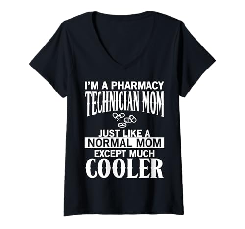 Damen Pharmacy Tech Mom Apparel – Lustiges Design Great Moms T-Shirt mit V-Ausschnitt Damen Pharmacy Tech Mom Apparel – Lustiges Design Great Moms T-Shirt mit V-Ausschnitt von Cool Pharmacy Tech Humor Quote Merch