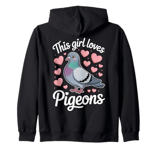 Pigeon Girl Lustige Taube Kapuzenjacke Pigeon Girl Lustige Taube Kapuzenjacke von Cool Pigeons Funny Pigeon Design