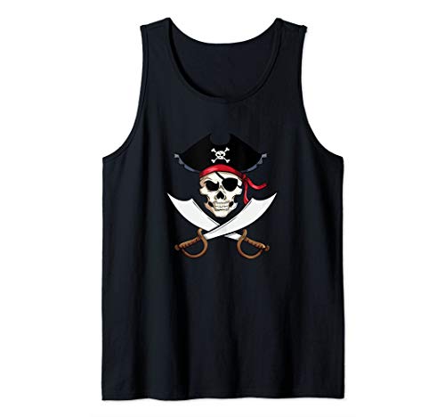 Piraten Shirt Kinder oder Erwachsene Tank Top von Cool Pirate Shirts