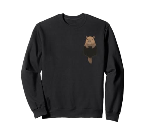 Niedliche Capybara lustige Capybara in Tasche für Männer und Frauen Sweatshirt von Cool Pocket Capybara Clothes For Kids Girls Boys