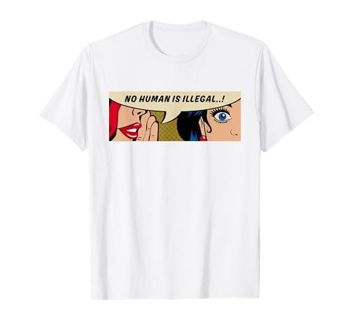 Frauen Menschenrechte - Kein Mensch ist illegal - Comic Pop Art T-Shirt von Cool Pride - Comic - Comic Books Stuff