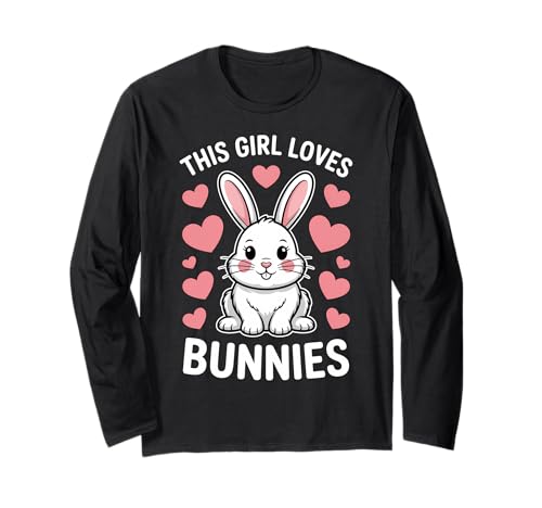 Dieses Mädchen liebt Bunnies Hase Lustiges Häschen Langarmshirt Dieses Mädchen liebt Bunnies Hase Lustiges Häschen Langarmshirt von Cool Rabbit Fun Bunny Designs
