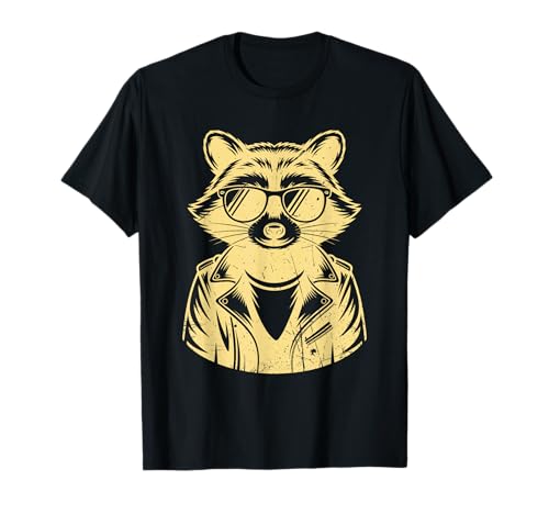 Cooler Waschbär mit Sonnenbrille, lustig, Retro, Herren, Damen, Kinder T-Shirt Cooler Waschbär mit Sonnenbrille, lustig, Retro, Herren, Damen, Kinder T-Shirt von Cool Raccoon Lovers Streetwear Apparel