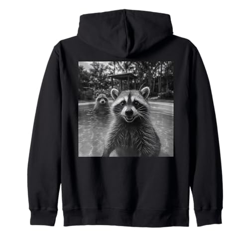 Lustiger Waschbär Selfie Tier Waschbär für Männer Frauen Kinder Kapuzenjacke Lustiger Waschbär Selfie Tier Waschbär für Männer Frauen Kinder Kapuzenjacke von Cool Raccoon Selfie Apparel For Men Women Kids