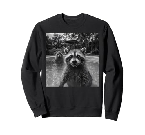 Lustiger Waschbär Selfie Tier Waschbär für Männer Frauen Kinder Sweatshirt Lustiger Waschbär Selfie Tier Waschbär für Männer Frauen Kinder Sweatshirt von Cool Raccoon Selfie Apparel For Men Women Kids