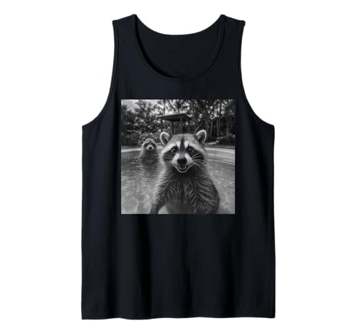 Lustiger Waschbär Selfie Tier Waschbär für Männer Frauen Kinder Tank Top Lustiger Waschbär Selfie Tier Waschbär für Männer Frauen Kinder Tank Top von Cool Raccoon Selfie Apparel For Men Women Kids