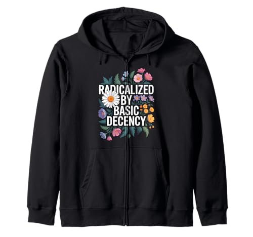 Radicalized By Basic Decency Equality Vintage Floral Damen Kapuzenjacke Radicalized By Basic Decency Equality Vintage Floral Damen Kapuzenjacke von Cool Radicalized By Basic Designs