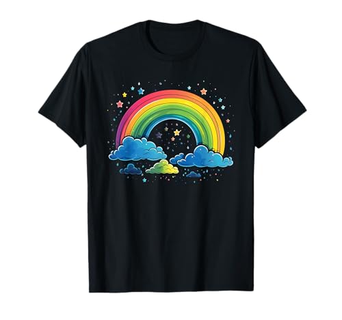 Coole Regenbogenfarben in der Nacht für Jungen und Mädchen T-Shirt von Cool Rainbows in the Black