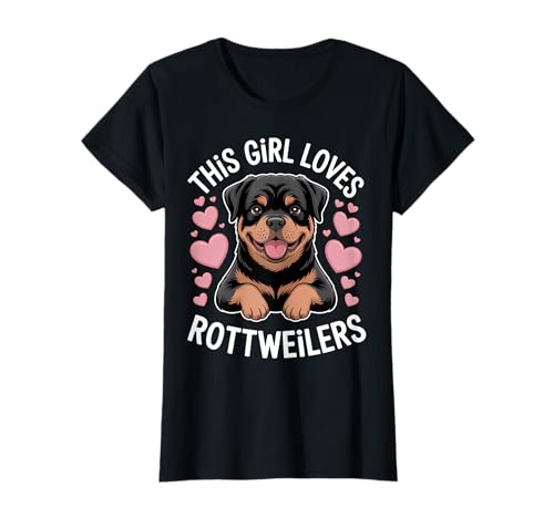 Rottweiler Girl Rottie Lustiger Rottweiler T-Shirt Rottweiler Girl Rottie Lustiger Rottweiler T-Shirt von Cool Rottie Funny Rottweiler Girl Design