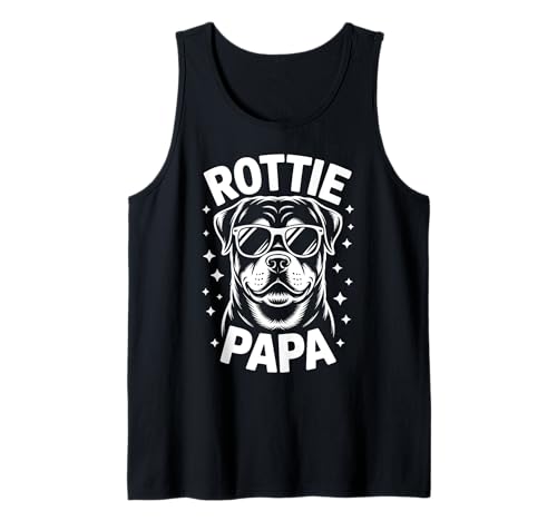 Herren Rottie Papa Lustiger Rottweiler Tank Top von Cool Rottweiler Funny Rottie Dad Designs