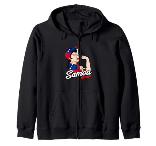 Samoa Flagge Mama Starke Frau Samoanischer Stolz Samoanische Wurzeln Kapuzenjacke Samoa Flagge Mama Starke Frau Samoanischer Stolz Samoanische Wurzeln Kapuzenjacke von Cool Samoan Roots Samoa