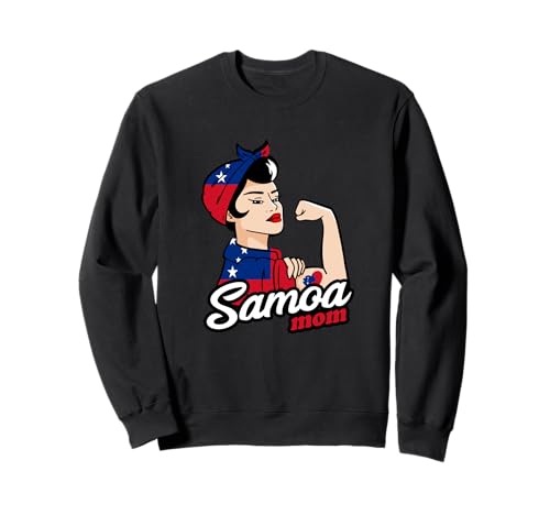 Samoa Flagge Mama Starke Frau Samoanischer Stolz Samoanische Wurzeln Sweatshirt von Cool Samoan Roots Samoa