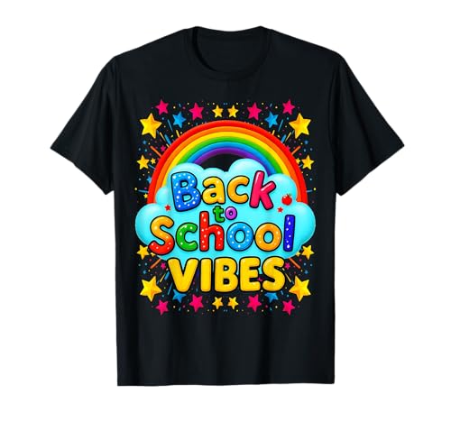 Back to School Vibes Regenbogen-Design für Kinder am ersten Tag T-Shirt Back to School Vibes Regenbogen-Design für Kinder am ersten Tag T-Shirt von Cool School Vibes Graphic For Kids