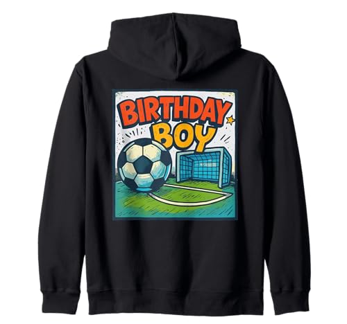 Fußball Geburtstag Junge Fußballtor Kinder Geburtstag Party Kapuzenjacke von Cool Soccer and Sports Birthday Outfits for Kids