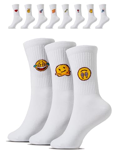 Lustige Socken mit Motiv (3 Paar), Geschenke für Frauen & Männer, Fun-Socken aus Baumwolle, Tennissocken für Damen & Herren von Cool Socks Club