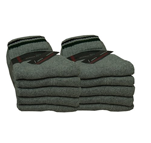 Cool Sox 10 Paar Tennissocken mit Ringel in grau 39-42 von Cool Sox