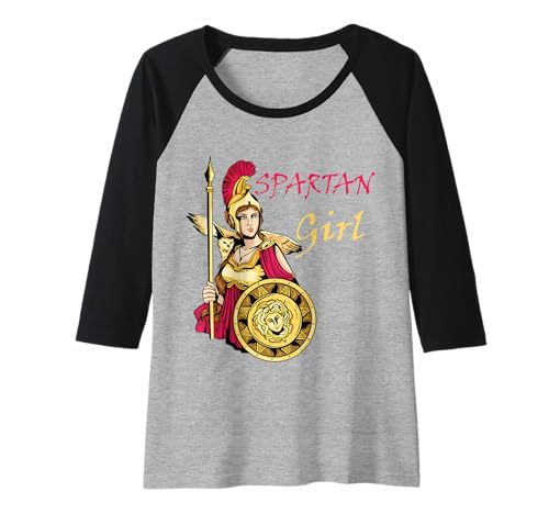 Damen Spartan Girl Leonidas Sparta Warrior Gladiator Soldat Raglan Damen Spartan Girl Leonidas Sparta Warrior Gladiator Soldat Raglan von Cool Spartan Ancient Greece History Gladiator