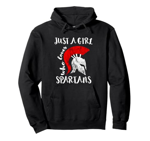 Nur EIN Mädchen, das Spartans Soldier Gladiator liebt Pullover Hoodie von Cool Spartan Ancient Greece History Gladiator