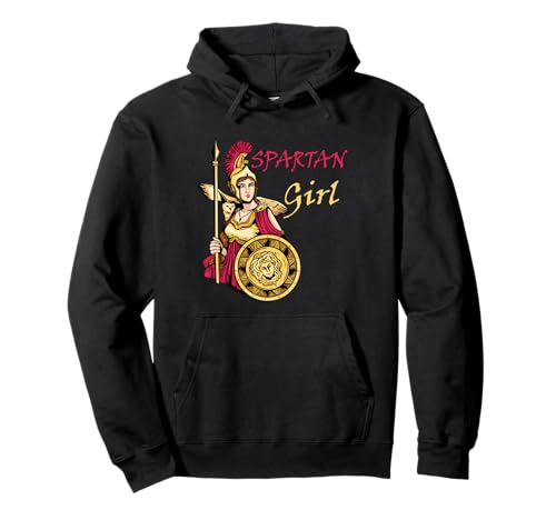 Spartan Girl Leonidas Sparta Warrior Gladiator Soldat Pullover Hoodie von Cool Spartan Ancient Greece History Gladiator