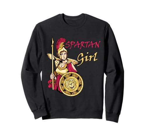 Spartan Girl Leonidas Sparta Warrior Gladiator Soldat Sweatshirt von Cool Spartan Ancient Greece History Gladiator