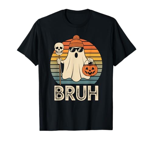 Lustiger Geist Spruch Bruh Halloween Meme Humor Frauen Männer T-Shirt Lustiger Geist Spruch Bruh Halloween Meme Humor Frauen Männer T-Shirt von Cool Spooky Costume Skeleton Pumpkin Trick Treat