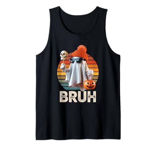 Lustiger Geist Spruch Bruh Halloween Meme Humor Frauen Männer Tank Top Lustiger Geist Spruch Bruh Halloween Meme Humor Frauen Männer Tank Top von Cool Spooky Costume Skeleton Pumpkin Trick Treat