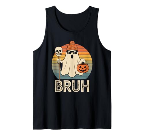 Lustiger Geist Spruch Bruh Halloween Meme Humor Frauen Männer Tank Top Lustiger Geist Spruch Bruh Halloween Meme Humor Frauen Männer Tank Top von Cool Spooky Costume Skeleton Pumpkin Trick Treat