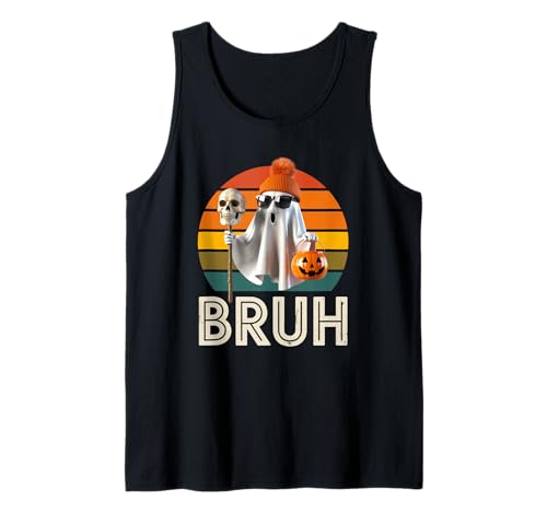Lustiger Geist Spruch Bruh Halloween Meme Humor Frauen Männer Tank Top Lustiger Geist Spruch Bruh Halloween Meme Humor Frauen Männer Tank Top von Cool Spooky Costume Skeleton Pumpkin Trick Treat