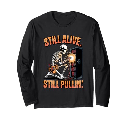 Lustiges Elektriker-Design für Männer Langarmshirt von Cool Stuff For Electricians & Electrician Humor