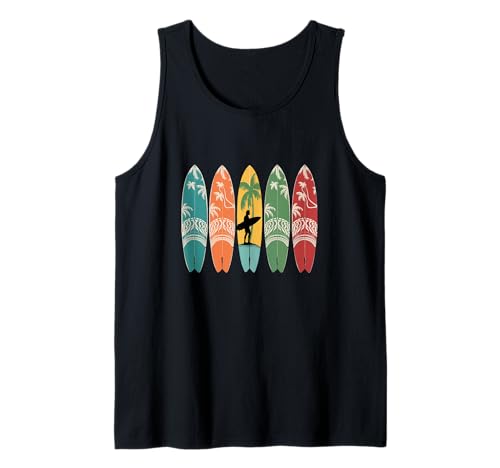 Buntes Surfbrett, Herren, Damen, Kinder, Surfer, Surfbrett Tank Top Buntes Surfbrett, Herren, Damen, Kinder, Surfer, Surfbrett Tank Top von Cool Surfing Gifts Surfer Accessories & Surf Stuff