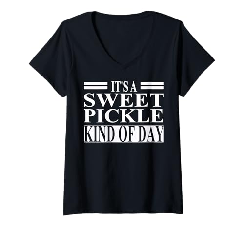 Damen Sweet Pickle Apparel – Lustiges süßes Gurken-Design T-Shirt mit V-Ausschnitt Damen Sweet Pickle Apparel – Lustiges süßes Gurken-Design T-Shirt mit V-Ausschnitt von Cool Sweet Pickle Humor Quote Merch