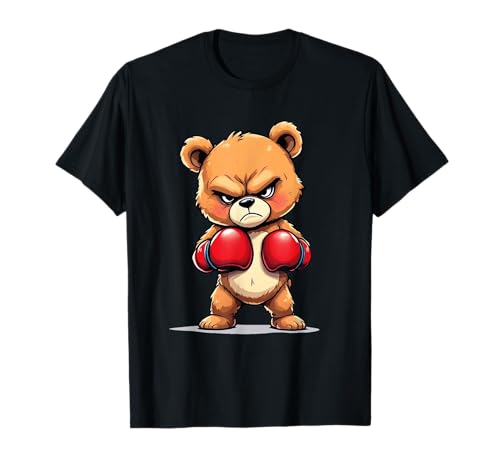 Wütender Teddybär mit Boxhandschuhen für Jungen, Mädchen und Kinder T-Shirt Wütender Teddybär mit Boxhandschuhen für Jungen, Mädchen und Kinder T-Shirt von Cool Teddy Bear With Boxing Gloves