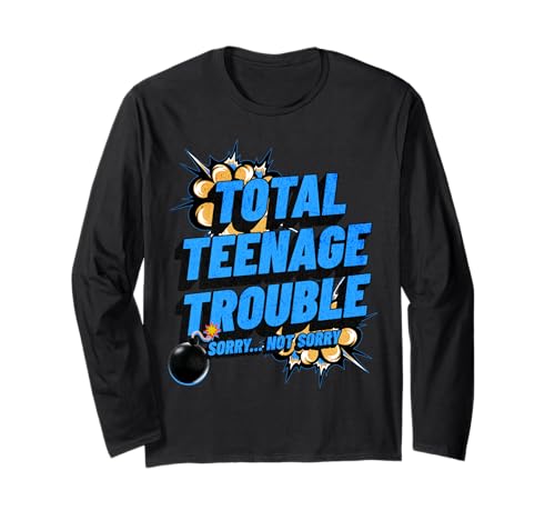 Totale Probleme im Teenageralter Jungen und Mädchen Teenagerleben und Emotionen Langarmshirt Totale Probleme im Teenageralter Jungen und Mädchen Teenagerleben und Emotionen Langarmshirt von Cool Teenage Attitude Fun Kid Stuff For Tweens