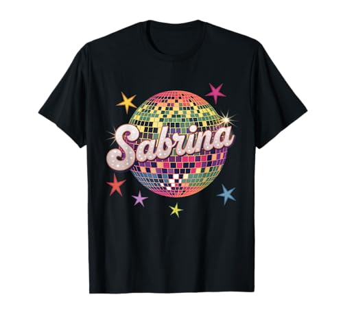 Mädchen Retro Sabrina Vorname personalisiertes Herz T-Shirt Mädchen Retro Sabrina Vorname personalisiertes Herz T-Shirt von Cool Tees