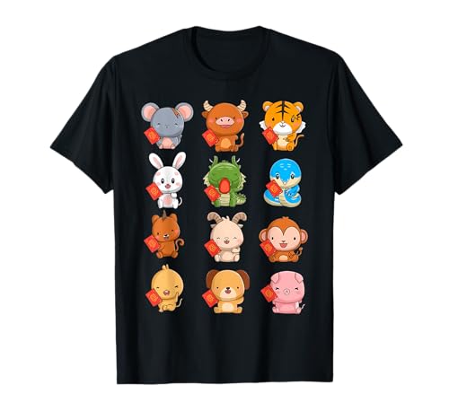 Sternzeichen Lunar Chinesisches Neujahr 2025 Tier Kinder T-Shirt Sternzeichen Lunar Chinesisches Neujahr 2025 Tier Kinder T-Shirt von Cool Tees