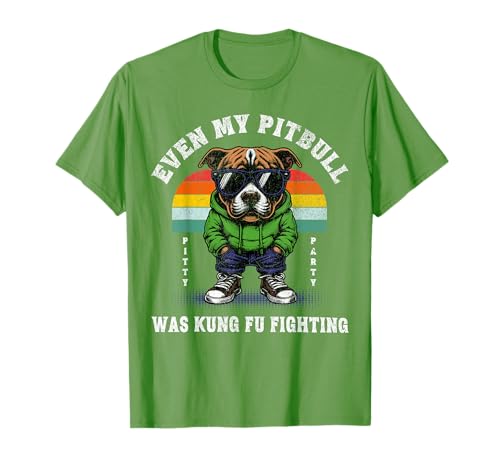 Herren Pitty Party Funny Even My Pitbull Was Kung Fu Fighting T-Shirt Herren Pitty Party Funny Even My Pitbull Was Kung Fu Fighting T-Shirt von Cool Things For Pitball Dog Owners