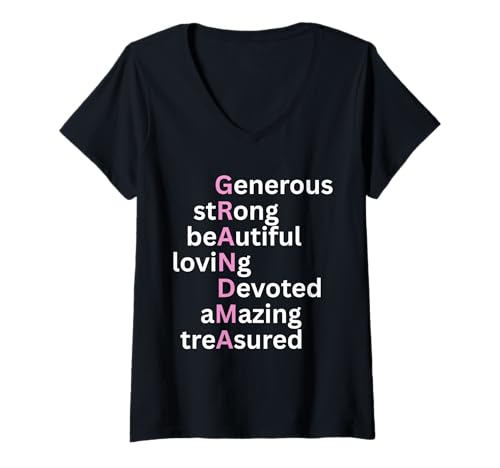 Damen Oma Liebe Beschreibung Definition Bedeutung T-Shirt mit V-Ausschnitt Damen Oma Liebe Beschreibung Definition Bedeutung T-Shirt mit V-Ausschnitt von Cool Vibe Grandma Breaks All The Rules
