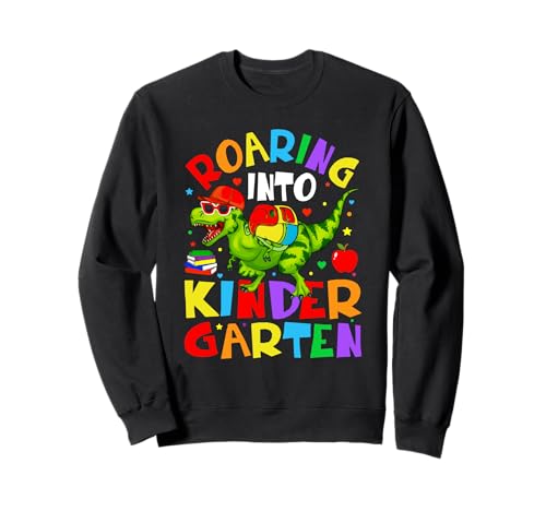 Funny Back to School Vibes Dinosaur Kids Sweatshirt von Cool Vibes Back to School Outfit Collection